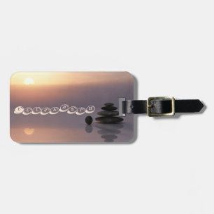 Zen Stones, Sunset Luggage Tag