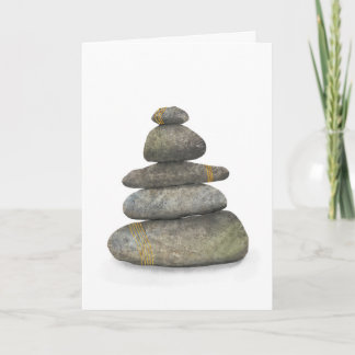 Zen Stones with Gold Card