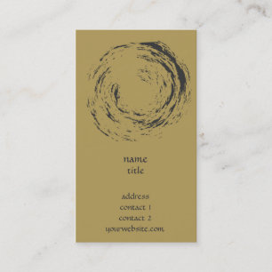 Zen Style - Circle in Brush Painting Business Card