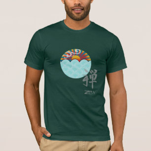 Zen t-shirt with wind and water