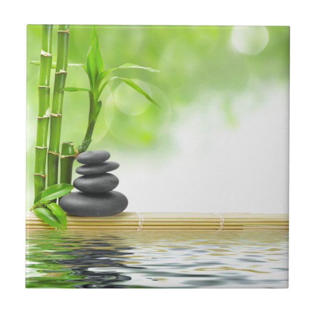 Zen tranquillity water garden by healing love tile (Front)