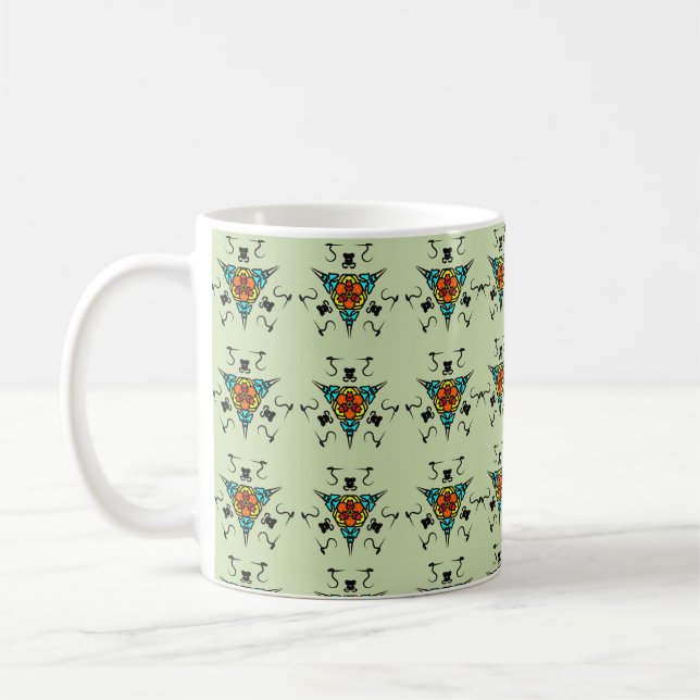 Zen Tribal Totem" Coffee Mug (Left)