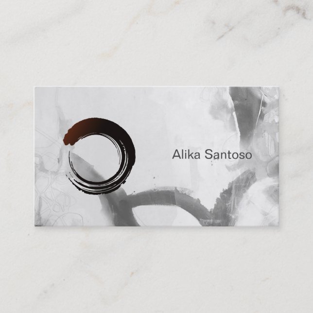 Zen - Watercolor Business Card (Front)