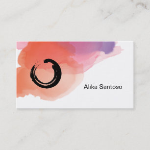 Zen - Watercolor Business Card