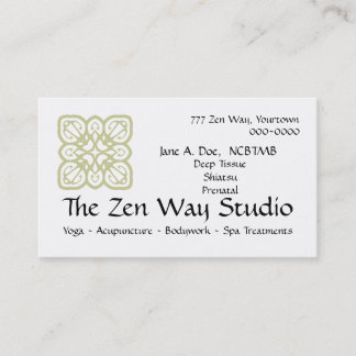Zen Way Bodywork Card