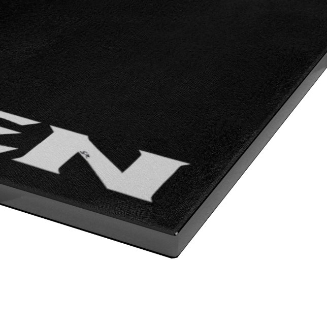 Zen white black glass cutting board (Corner)