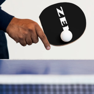 Zen white black ping pong paddle