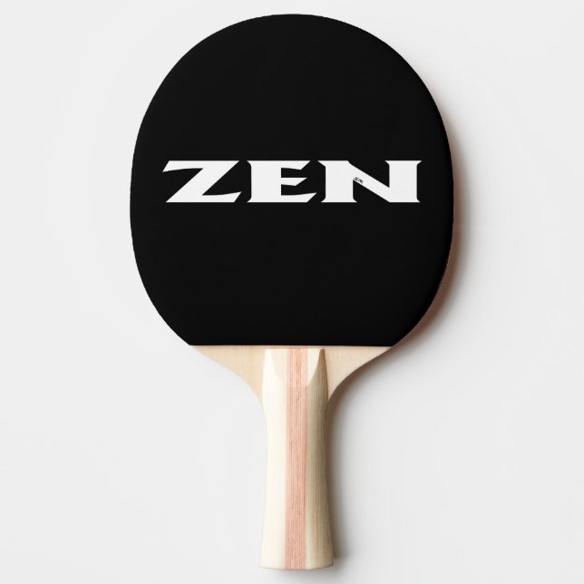 Zen white black ping pong paddle (Front)