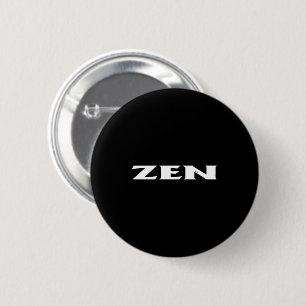 Zen white black standard round button