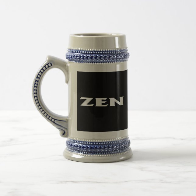 Zen white black stein (Left)