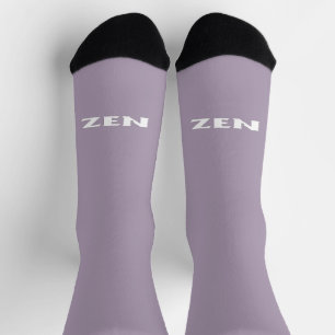 Zen white grey inward premium socks