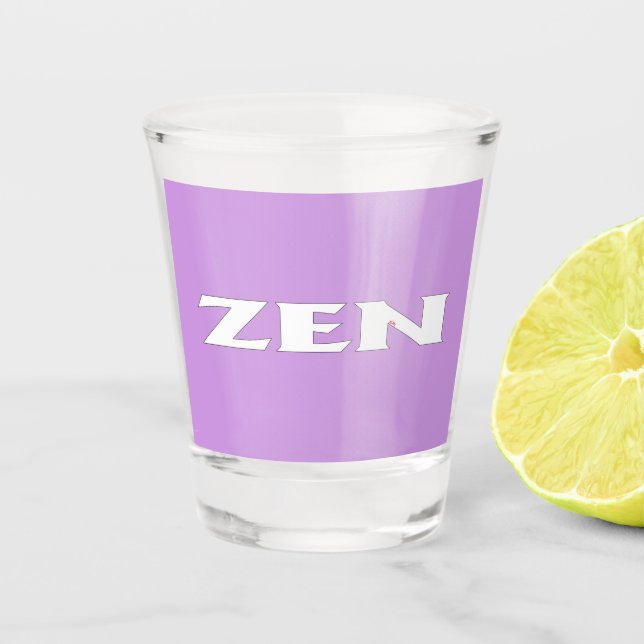 Zen white lilac glass (Front)