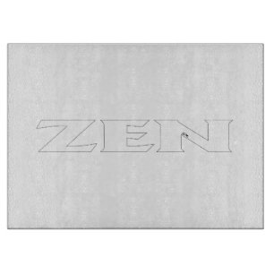 Zen white line glass cutting board