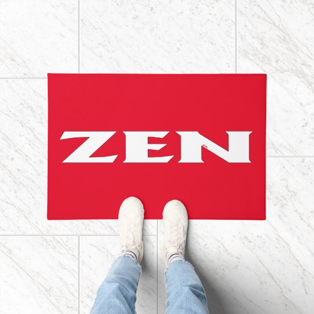 Zen white red doormat (Indoor)