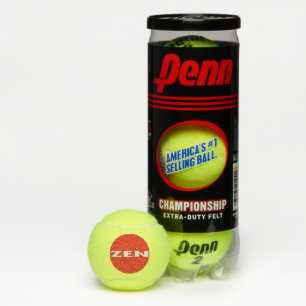 Zen white red Penn tennis balls