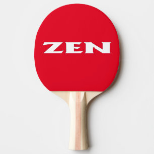 Zen white red ping pong paddle