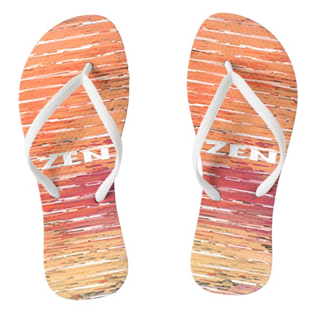 Zen white reeds flip flops (Footbed)