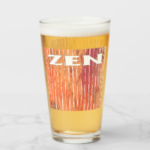 Zen white reeds glass tumbler