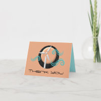 Zen Wind Tower Thank You Card