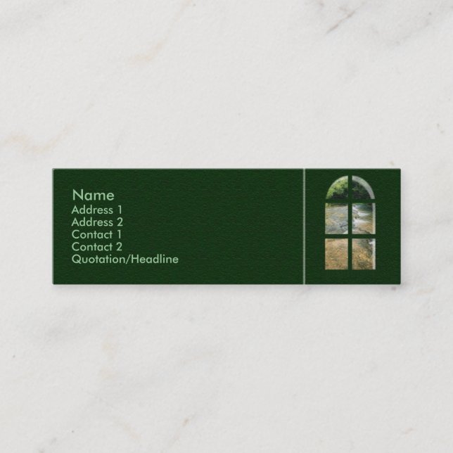 Zen Window Profile Card (Front)