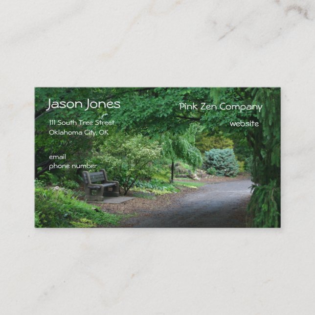 Zen Wisdom business card (Front)