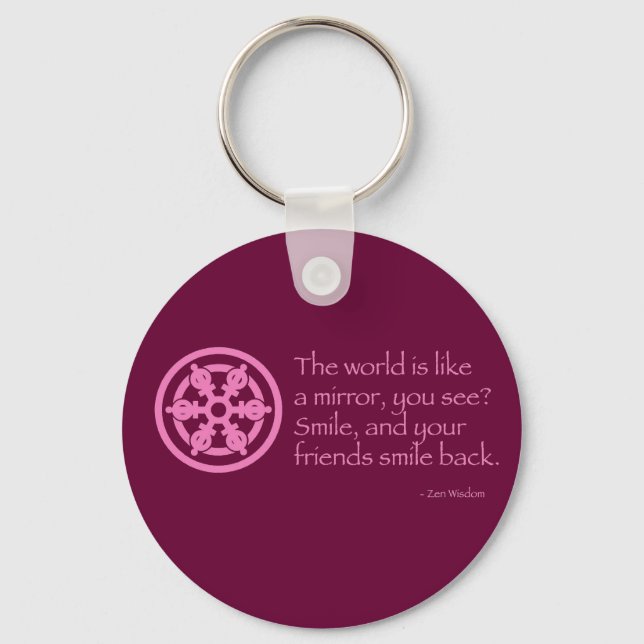 Zen Wisdom Key Ring (Front)