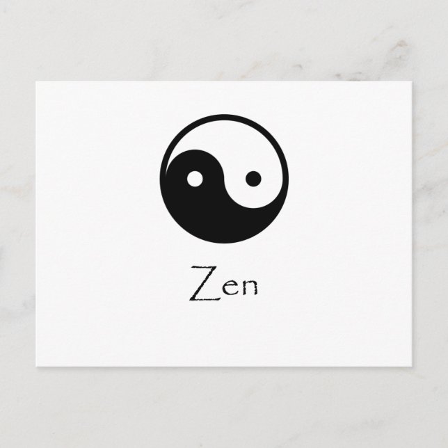 Zen Yin & Yang Postcard (Front)