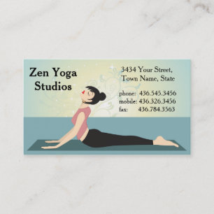 Zen Yoga - Instructor or Trainer Business Card