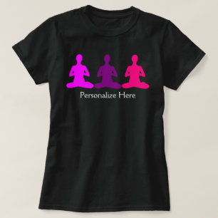 Zen Yoga Lotus Meditation Neon Colour T-Shirt