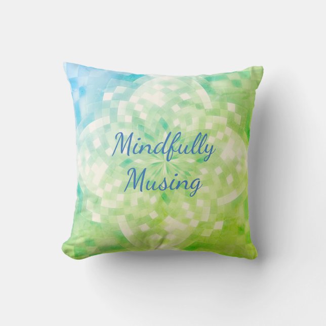 Zen Yoga Mindfully Musing Cushion (Front)