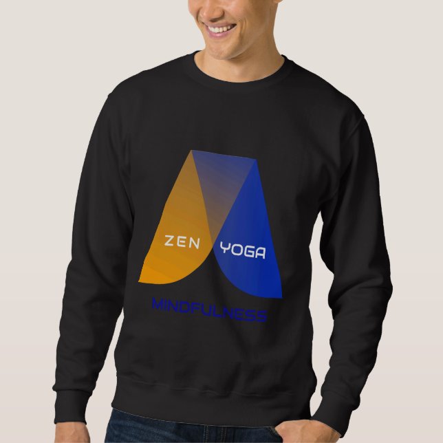 Zen Yoga Mindfulness 9 Sweatshirt (Front)