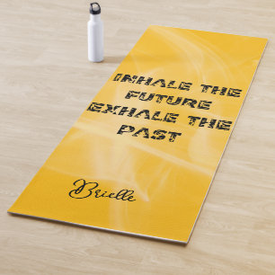 Zen Yoga Quote Personalised Name Mat