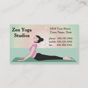 Zen Yoga - ver2 - Instructor or Trainer Business Card