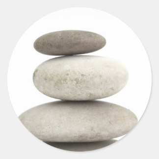 Zen yogo stones classic round sticker