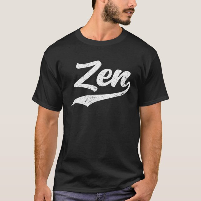 Zen  Zen  Meditating Meditation Yoga Namaste T-Shirt (Front)