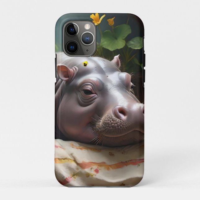 Zena The Baby Hippo Takes Time Out To Sleep, Case-Mate iPhone Case (Back)