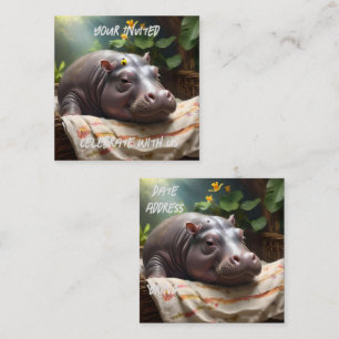 Zena The Baby Hippo Takes Time Out To Sleep, Enclosure Card