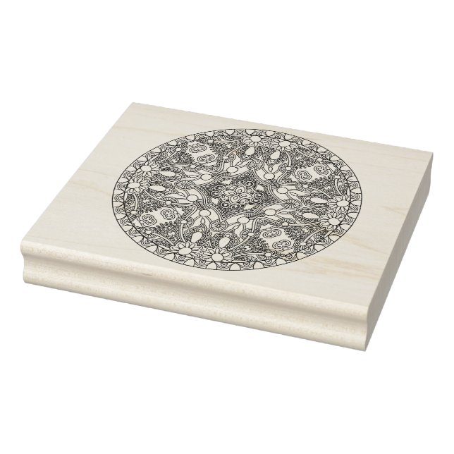 Zendala Design Rubber Stamp (Stamp)