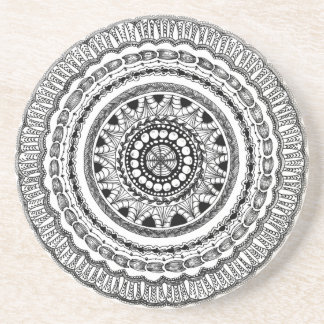 Zendala "Queste" Sandstone Drink Coaster