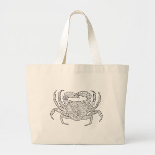 Zendoodle Crab Large Tote Bag