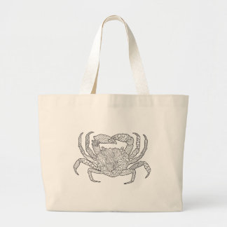 Zendoodle Crab Large Tote Bag