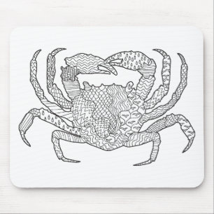 Zendoodle Crab Mouse Pad