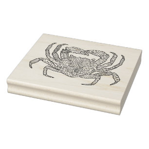 Zendoodle Crab Rubber Stamp