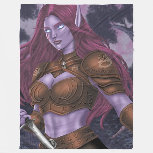 Zendyr in the woods fleece blanket (Front)