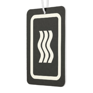 Zener Card   3 Vertical Wavy Lines Car Air Freshener