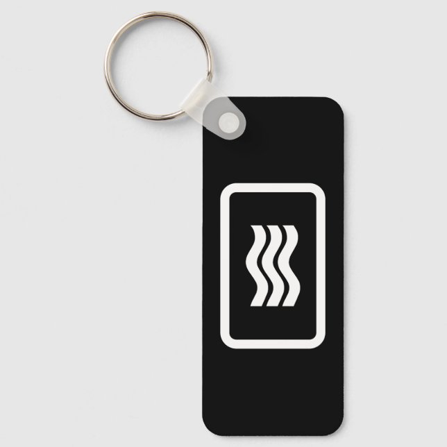 Zener Card | 3 Vertical Wavy Lines Key Ring (Front)
