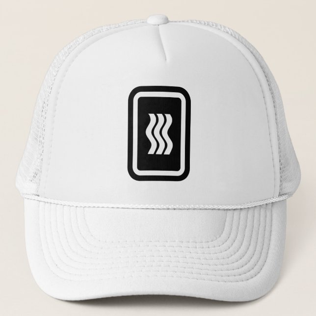 Zener Card | 3 Vertical Wavy Lines Trucker Hat (Front)