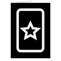 Zener Card | Hollow 5 Pointed Star Card