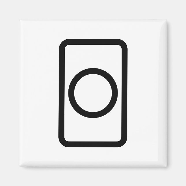 Zener Card | Hollow Circle Magnet (Front)