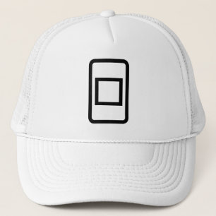 Zener Card   Hollow Square Trucker Hat